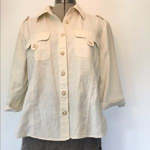 Christopher & Banks linen shirt